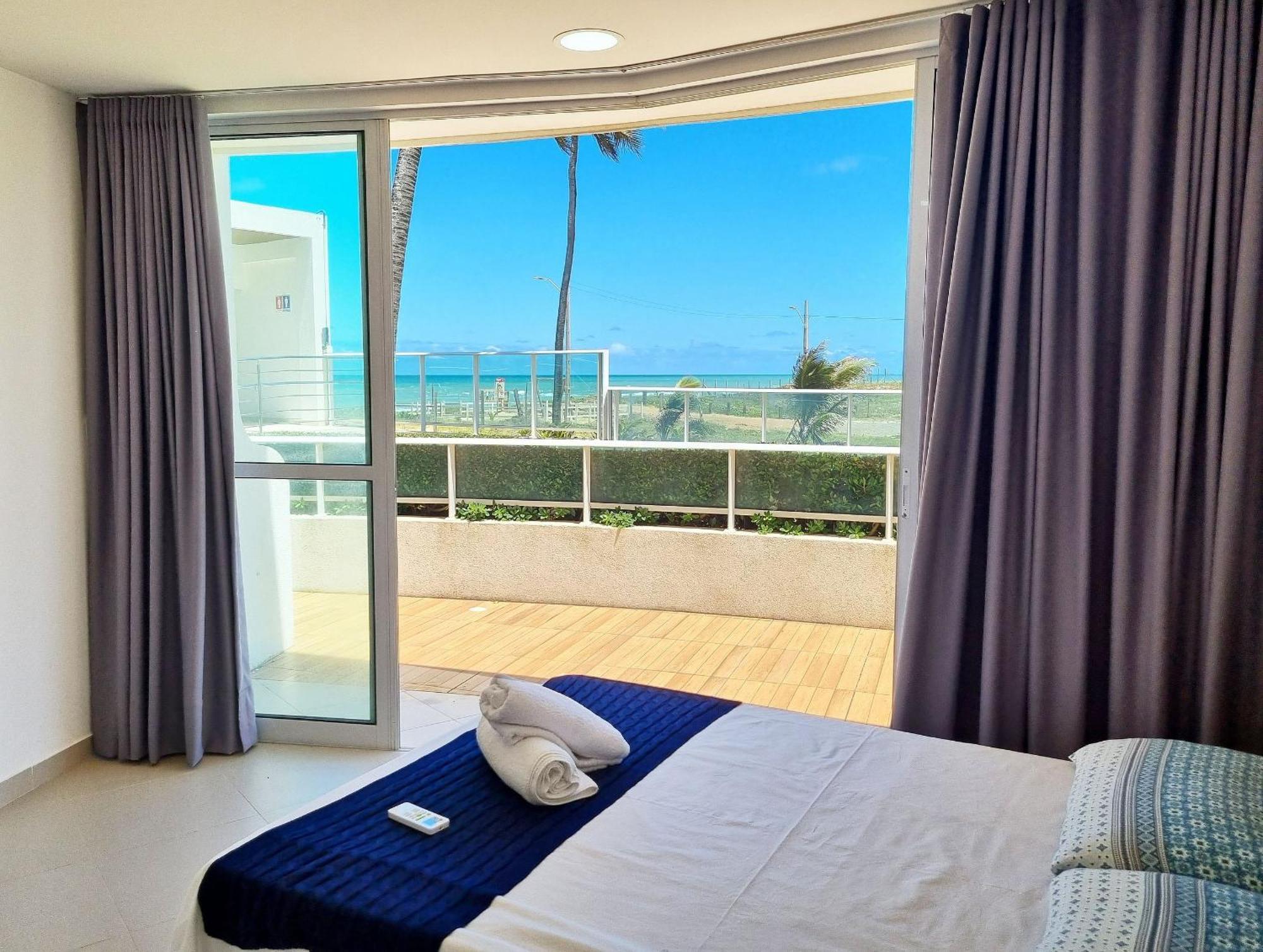 Areias Do Mar | 2 Quartos, Terraco Frente Mar A102 Barra de São Miguel Esterno foto